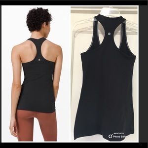Lululemon Black Racerback Tank Top Black Size 4-6